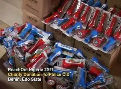 ReachOut Nigeria 2011 — Charity donation to Police CID, Benin, Edo State
